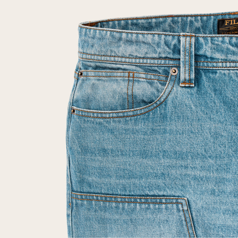 14-oz. double-front jeans par Filson | Vintage indigo (Blue)