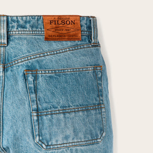 14-oz. double-front jeans par Filson | Vintage indigo (Blue)