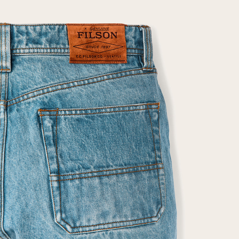 14-oz. double-front jeans par Filson | Vintage indigo (Blue)