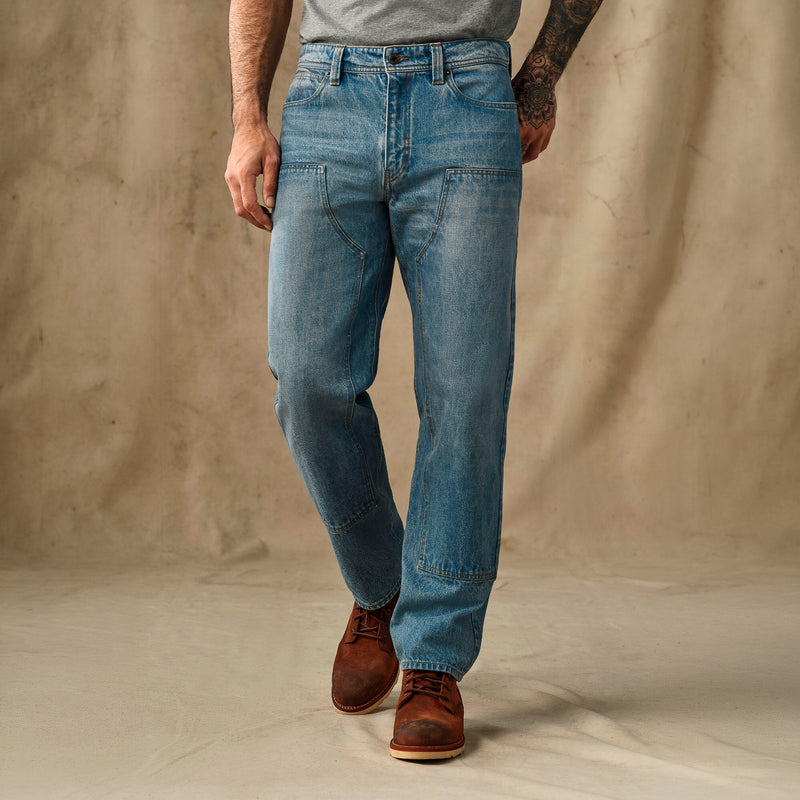 14-oz. double-front jeans par Filson | Vintage indigo (Blue)