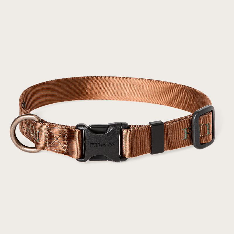 Nylon dog collar par Filson | Whiskey (Orange)