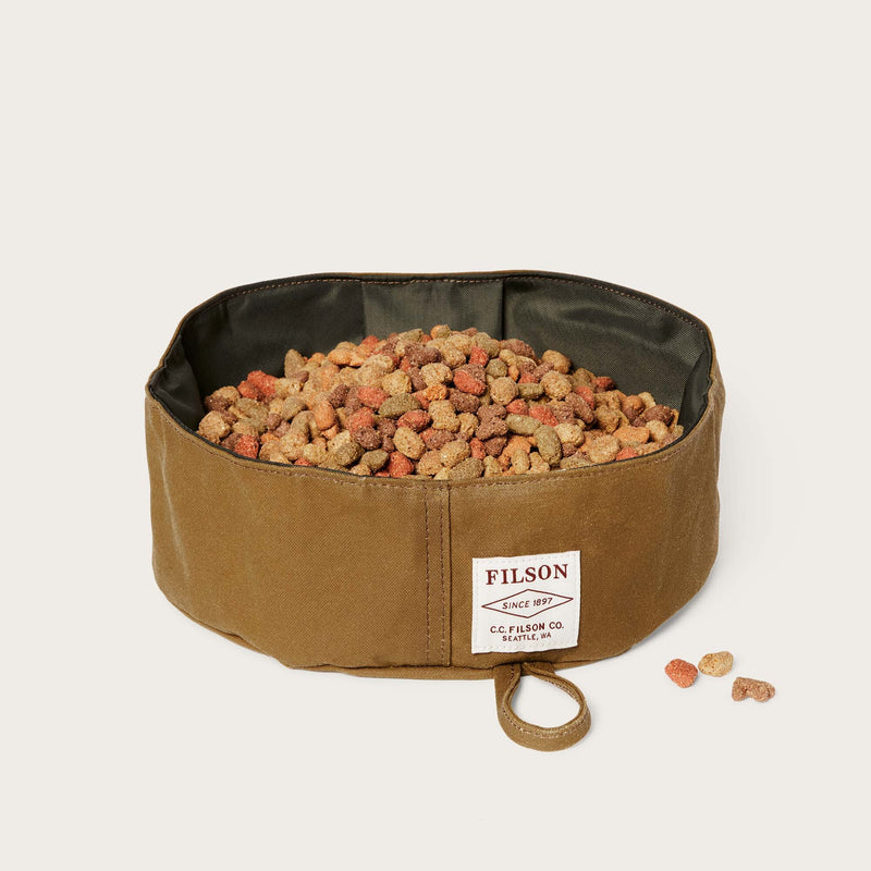 Short dog bowl by Filson | Dark tan (Beige)