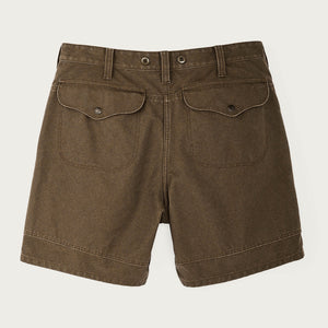 Dry tin cloth shorts von Filson | Marsh olive (Brown)