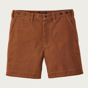 Dry tin cloth shorts by Filson | Whiskey (Brown)
