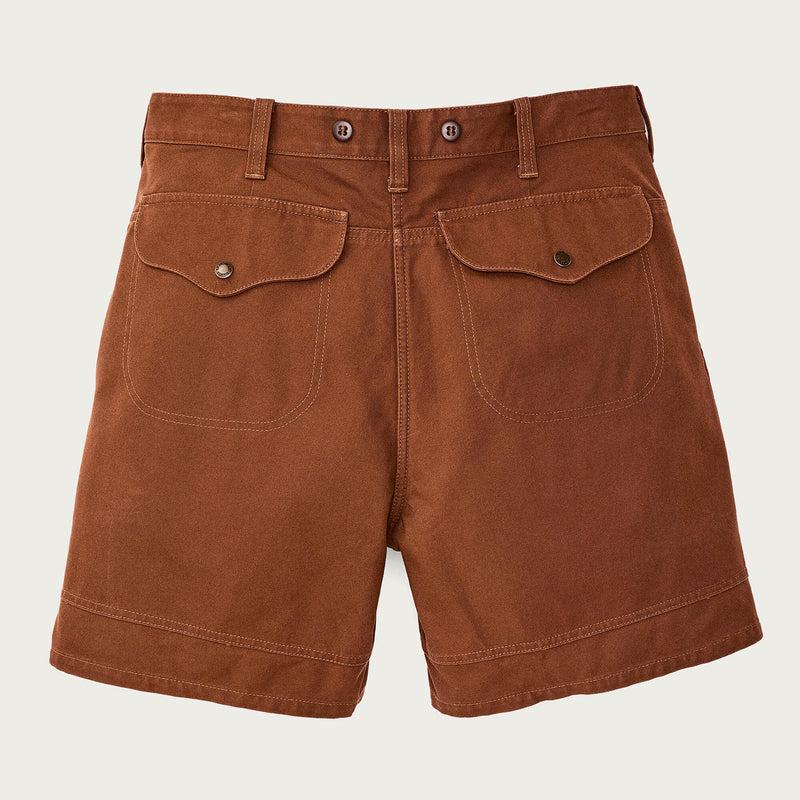 Dry tin cloth shorts by Filson | Whiskey (Brown)