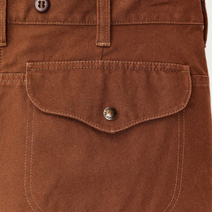 Dry tin cloth shorts by Filson | Whiskey (Brown)