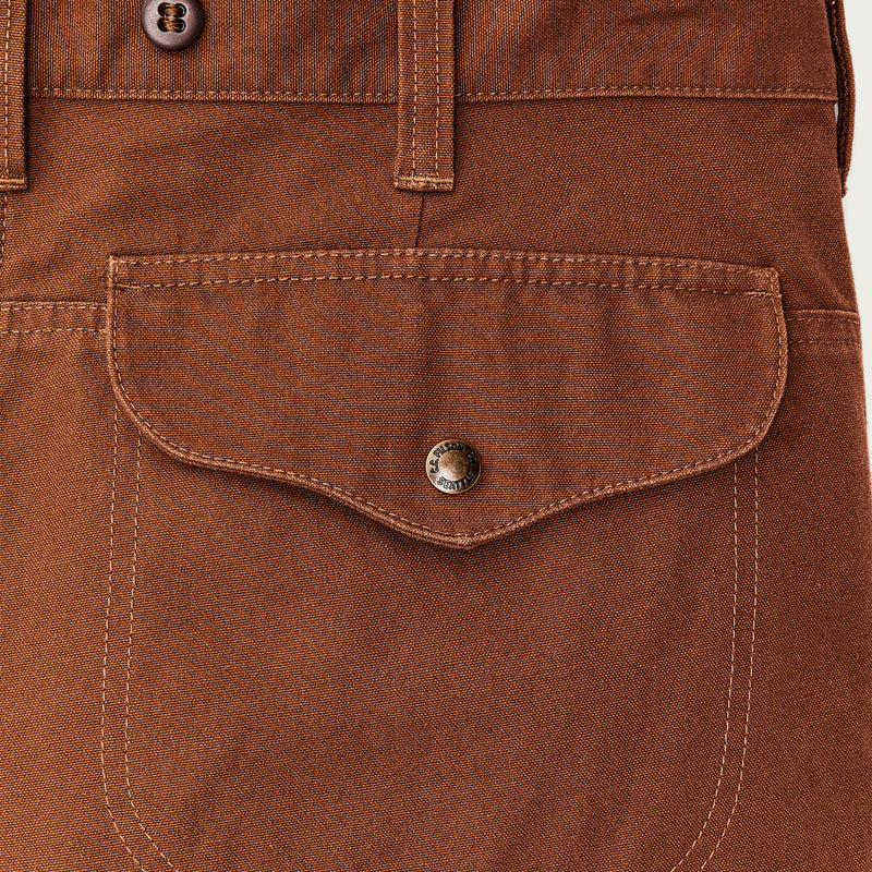 Dry tin cloth shorts by Filson | Whiskey (Brown)