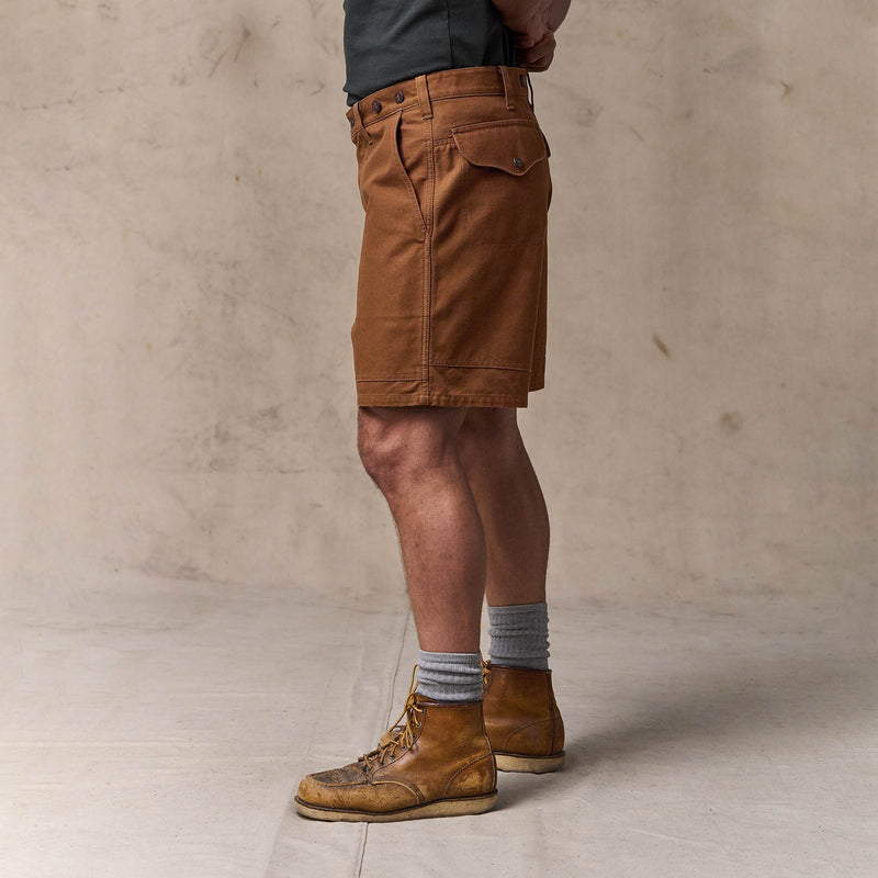 Dry tin cloth shorts by Filson | Whiskey (Brown)