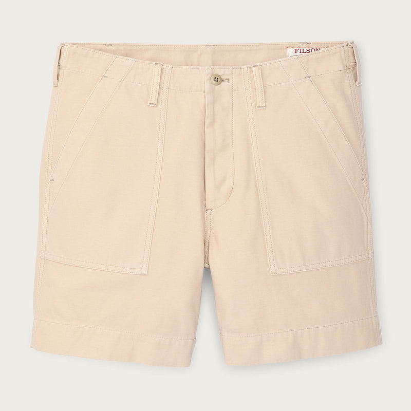 Field supply shorts by Filson | Washed oatmeal (White)