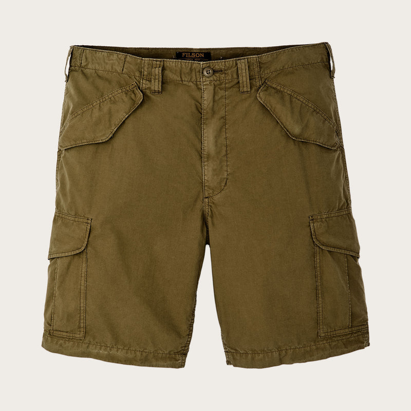 Tropical poplin cargo shorts par Filson | Military olive (Green)