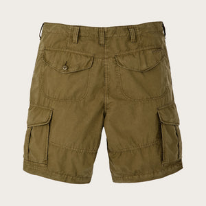 Tropical poplin cargo shorts par Filson | Military olive (Green)