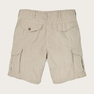 Tropical poplin cargo shorts by Filson | Dried sage (White)