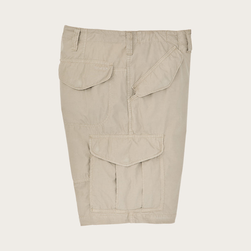 Tropical poplin cargo shorts by Filson | Dried sage (White)