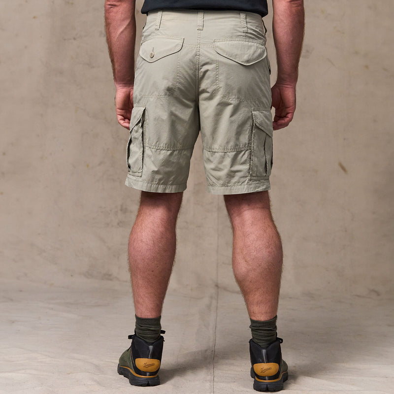 Tropical poplin cargo shorts by Filson | Dried sage (White)
