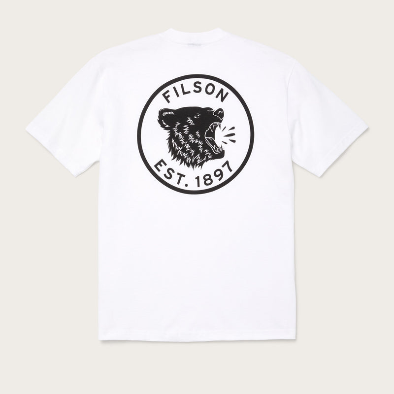 Pioneer graphic t-shirt von Filson | Bright white growl (White)