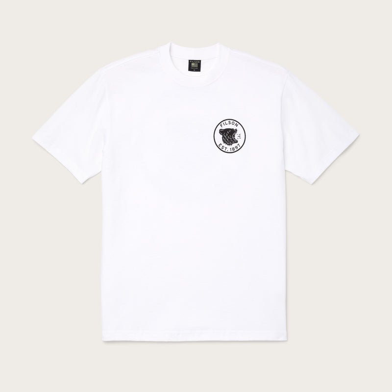 Pioneer graphic t-shirt von Filson | Bright white growl (White)