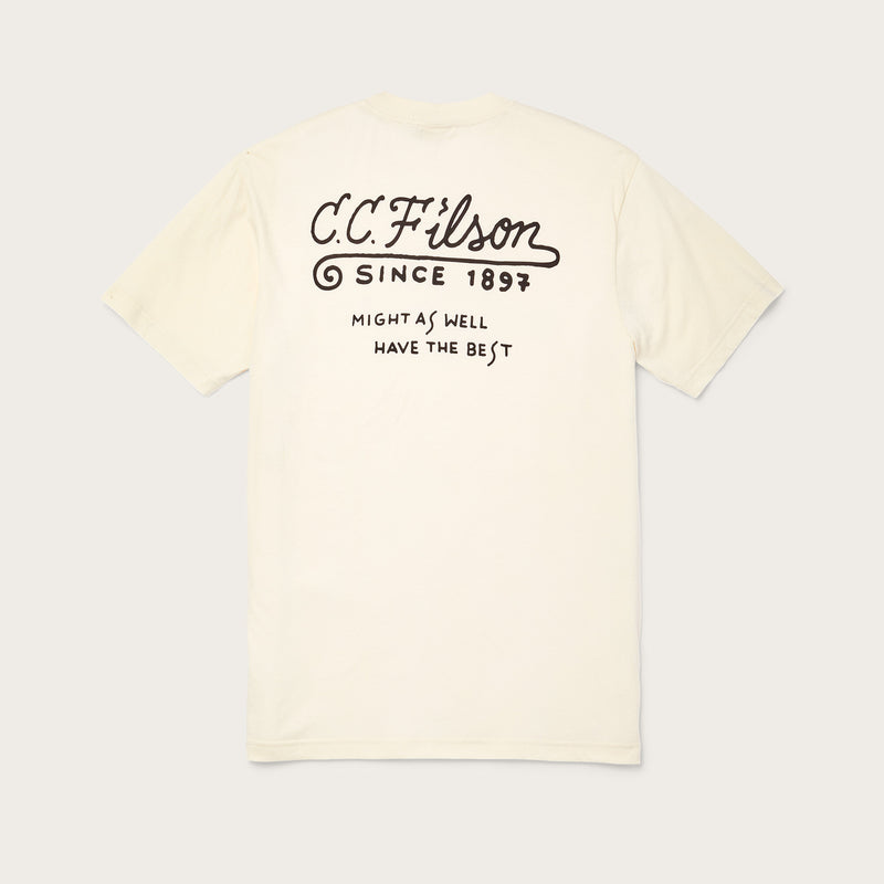 Ranger graphic t-shirt by Filson | Off white codfish (White)