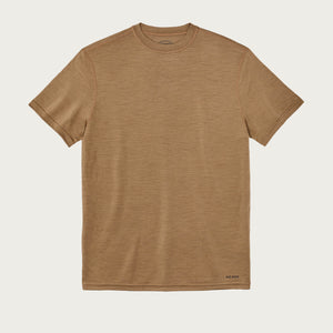 210g merino wool short sleeve crew von Filson | Rugged tan (Brown)