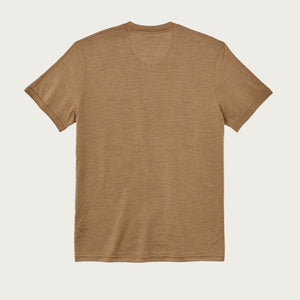 210g merino wool short sleeve crew von Filson | Rugged tan (Brown)