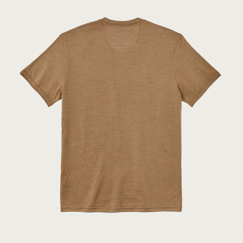 210g merino wool short sleeve crew von Filson | Rugged tan (Brown)