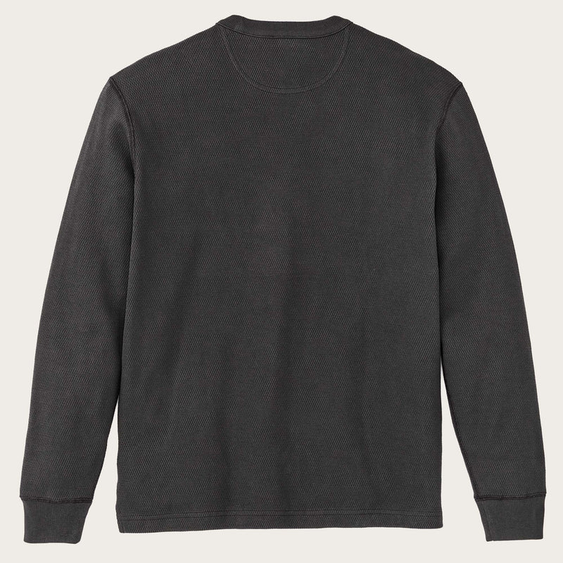 Waffle knit thermal crew by Filson | Faded black (Beige)