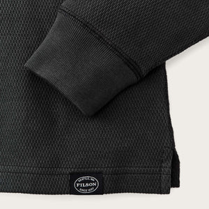 Waffle knit thermal crew by Filson | Faded black (Beige)