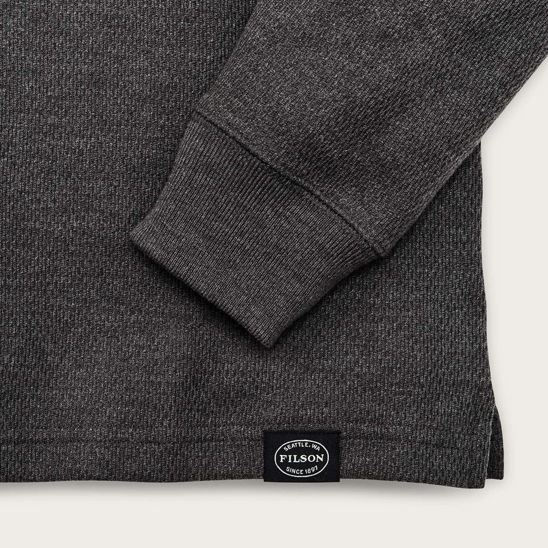Waffle knit thermal crew par Filson | Charcoal (Gray)