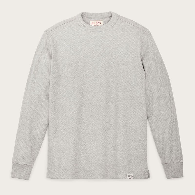 Waffle knit thermal crew by Filson | Light heather gray (Gray)