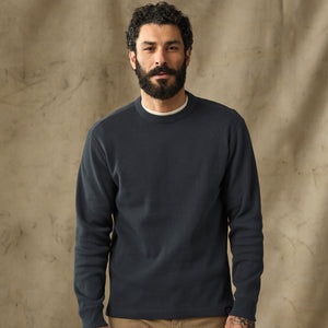 Waffle knit thermal crew by Filson | Blue mussel (Blue)