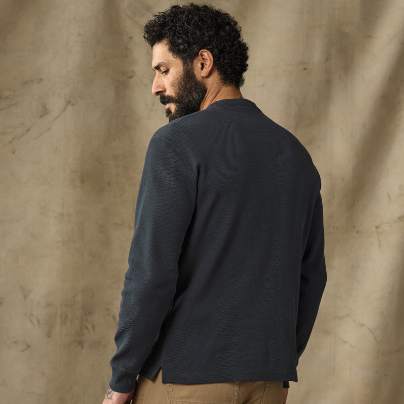 Waffle knit thermal crew by Filson | Blue mussel (Blue)