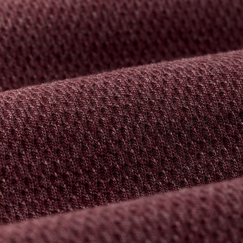 Waffle knit thermal crew by Filson | Dark port heather (Red)