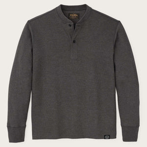 Waffle knit henley par Filson | Charcoal (Gray)