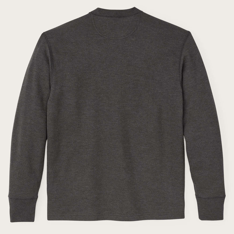 Waffle knit henley par Filson | Charcoal (Gray)