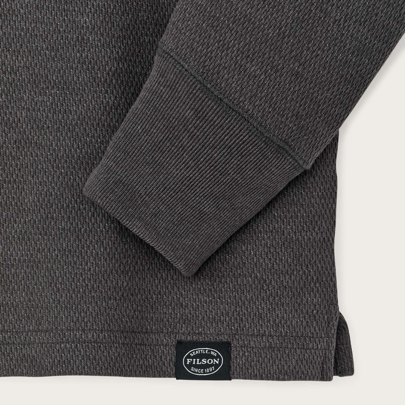Waffle knit henley par Filson | Charcoal (Gray)