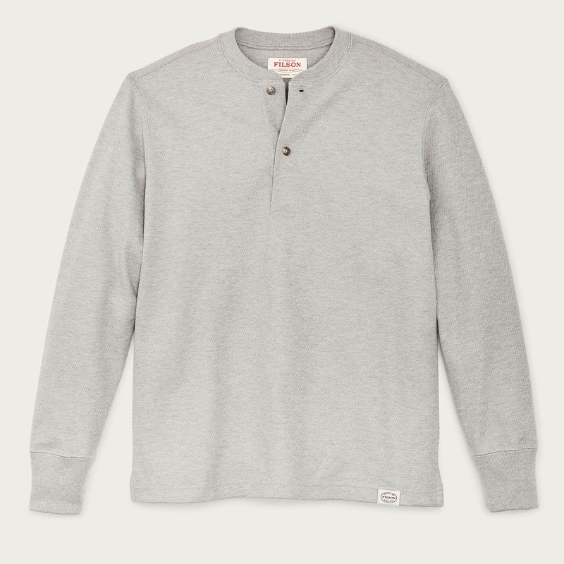 Waffle knit henley par Filson | Light heather gray (Gray)
