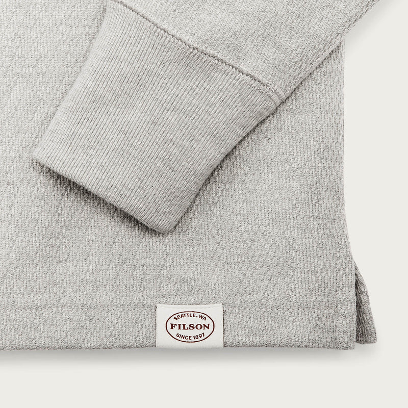 Waffle knit henley par Filson | Light heather gray (Gray)