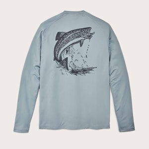 Long sleeve barrier t-shirt von Filson | Lead / fish (Blue)