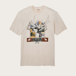 Frontier graphic t-shirt di Filson | Birch elk mou (Beige)