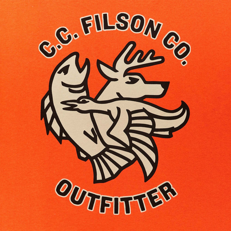 Frontier graphic t-shirt di Filson | Flame deco sp (Orange)