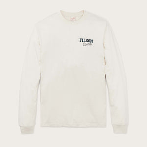 Long sleeve frontier graphic t-shirt di Filson | Birch wolf co (White)