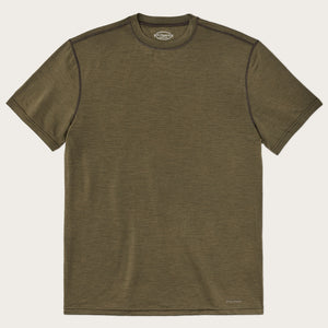 210g merino wool short sleeve crewneck by Filson | Dark olive (Green)