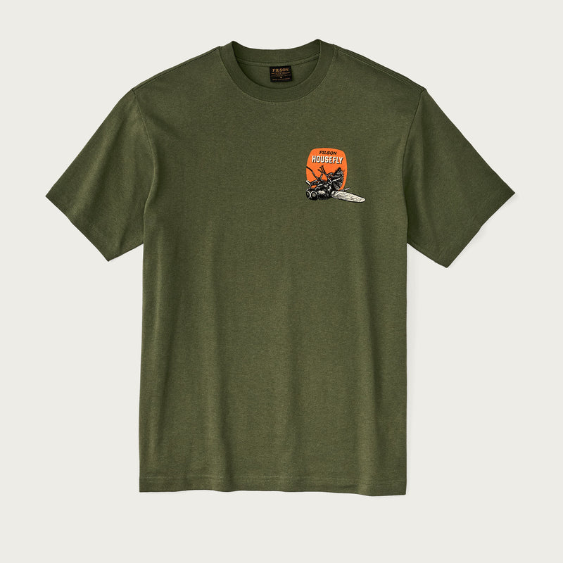 Filson x housefly graphic t-shirt di Filson | Cypress / energy (Green)