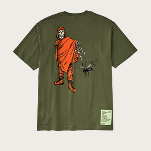 Filson x housefly graphic t-shirt di Filson | Cypress / energy (Green)