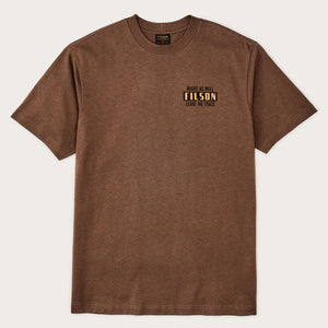 Frontier graphic t-shirt von Filson | Partridge / hoot (Brown)