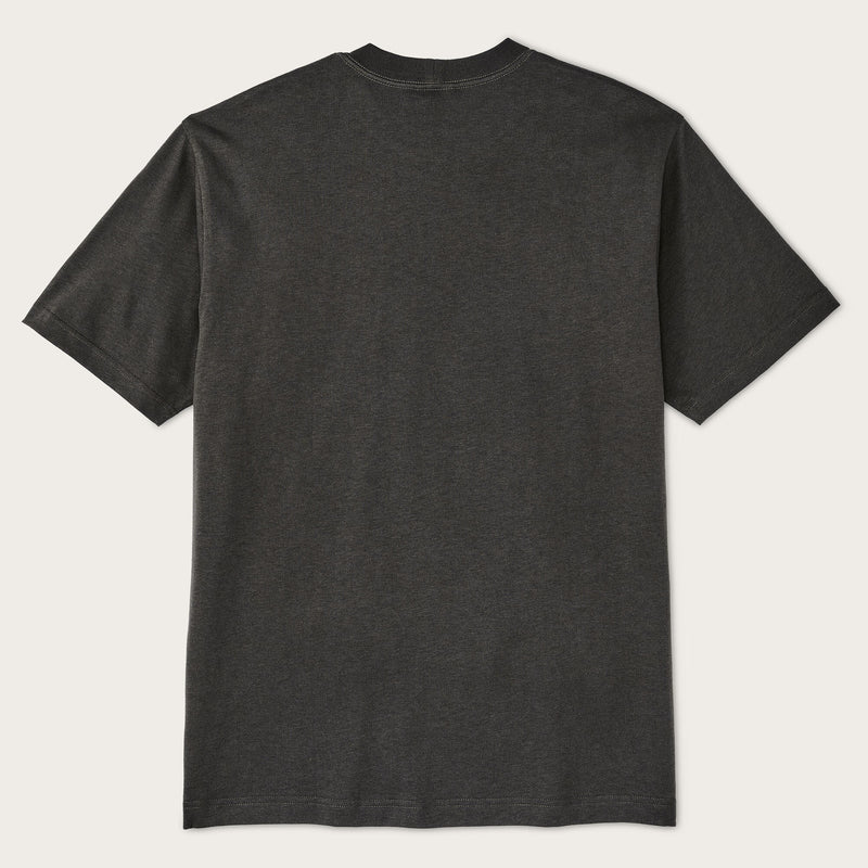 T-shirt graphique frontier par Filson | Peat / sporting good (Gray)