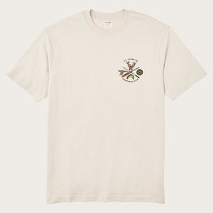 Frontier graphic t-shirt von Filson | Cliff gray / sportsm (Beige)