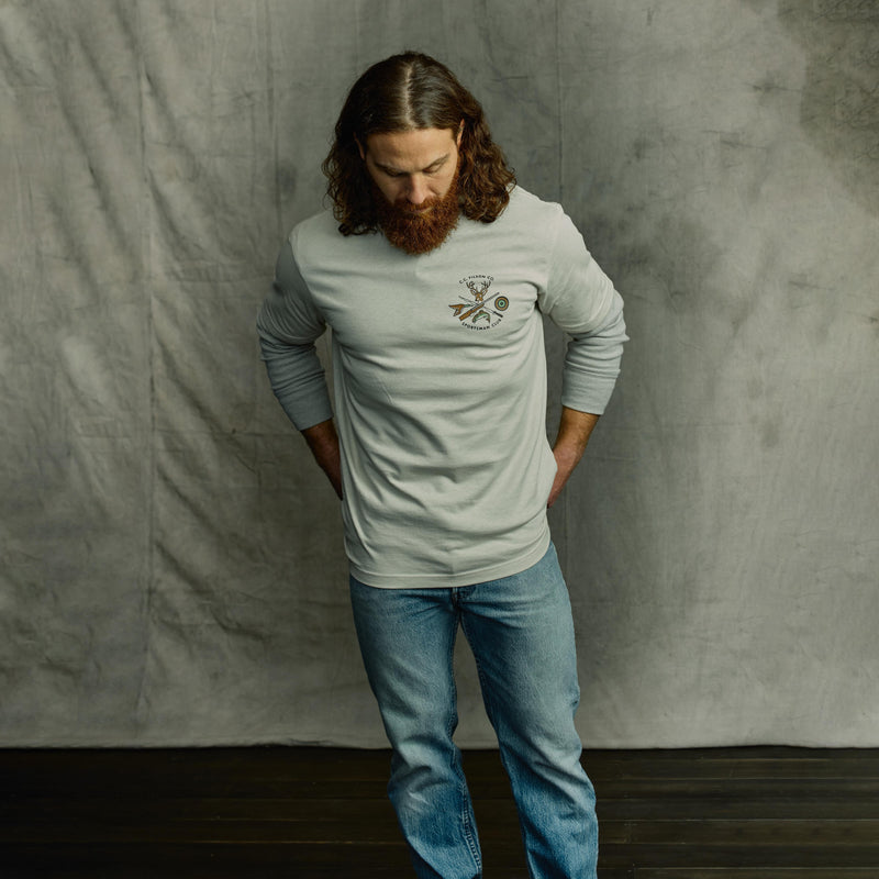 Frontier graphic t-shirt von Filson | Cliff gray / sportsm (Beige)