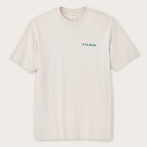 T-shirt con logo frontier di Filson | Cliff gray / scenic (Beige)