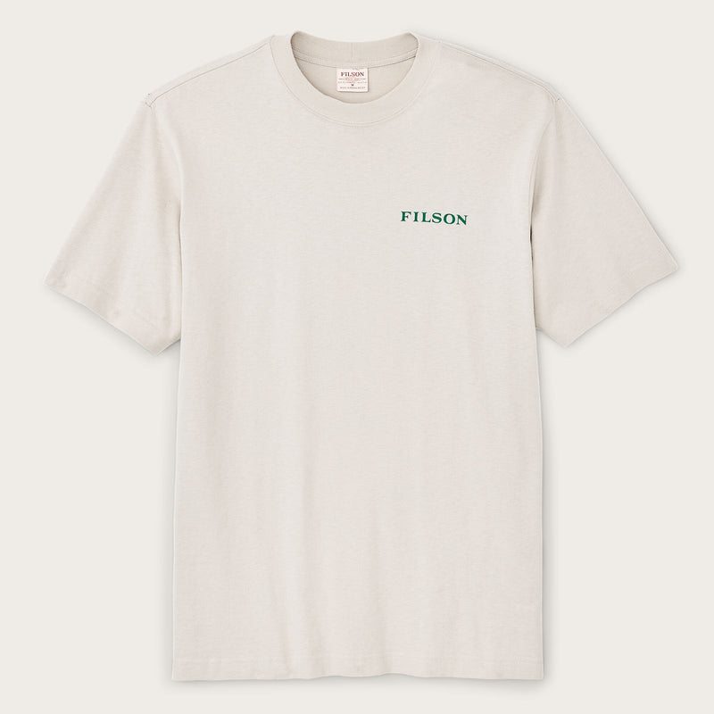 T-shirt con logo frontier di Filson | Cliff gray / scenic (Beige)