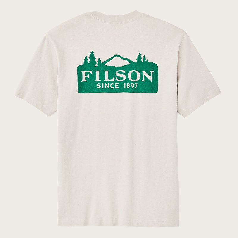 T-shirt con logo frontier di Filson | Cliff gray / scenic (Beige)
